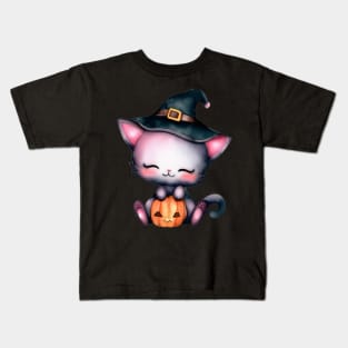 Little Cuties - Halloween Kitty Kids T-Shirt